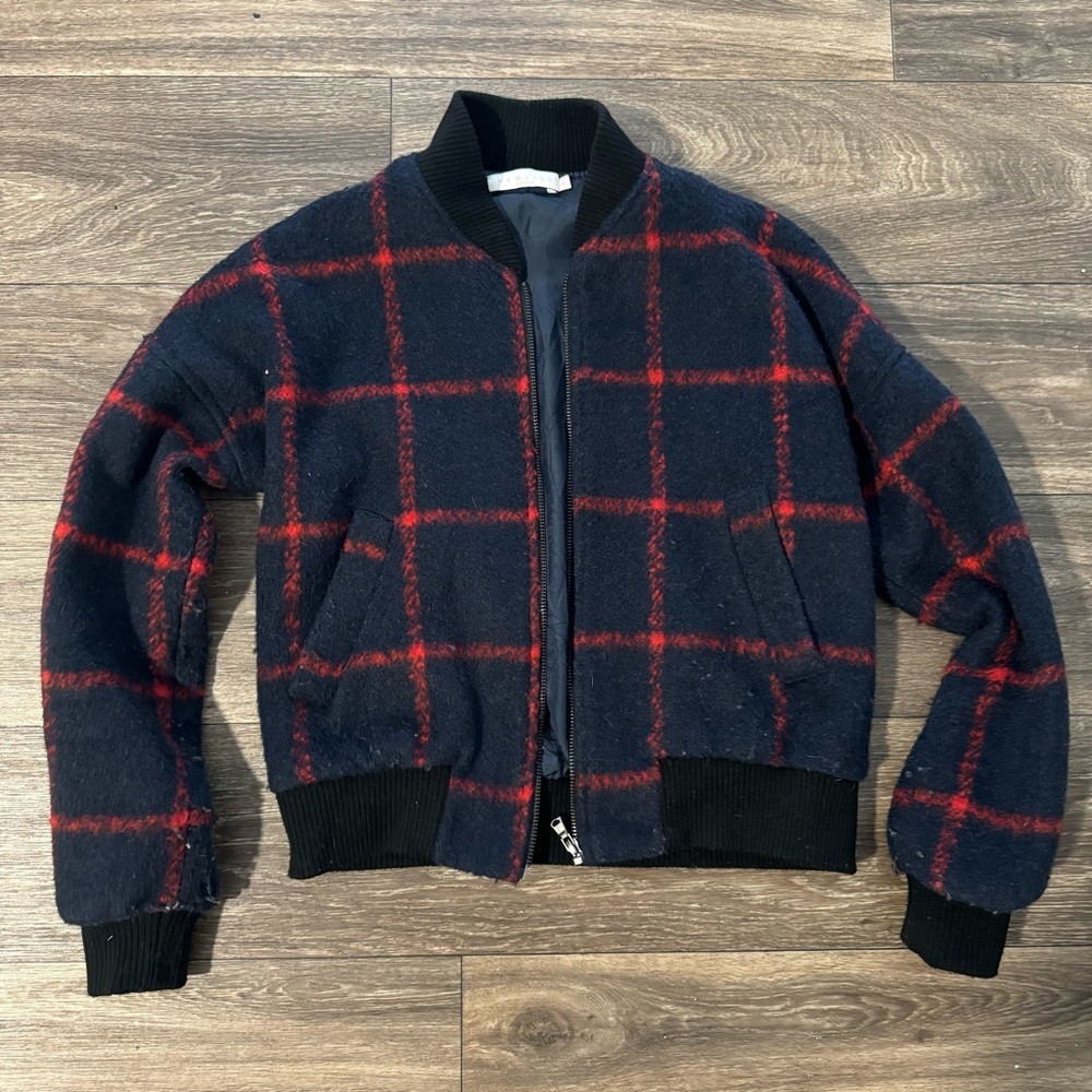 Newlily Paris checkered bomber jacket